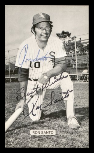 Ron Santo Autographed Chicago Cubs Deluxe Framed 8x10 Photo – JSA