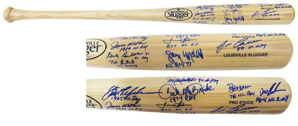 Steve Garvey Autographed STATS Blonde Louisville Slugger Bat