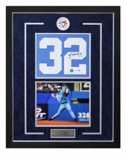 Roy Halladay Toronto Blue Jays Autographed Signed Jersey Number Collage 25x31 Frame #/32
