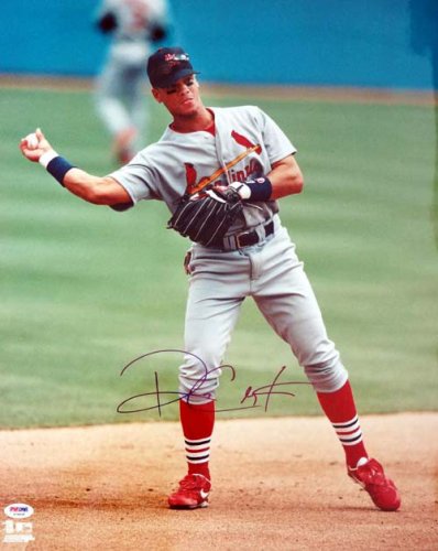 ANDY VAN SLYKE / TITO LANDRUM ST. LOUIS CARDINALS 85 NL CHAMPS SIGNED 8x10