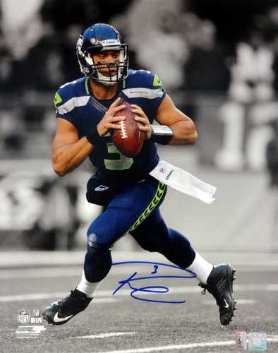 Bleachers Sports Music & Framing — Russell Wilson Autographed Authentic  Nike Seattle Seahawks Jersey - Russell Wilson COA - Framed