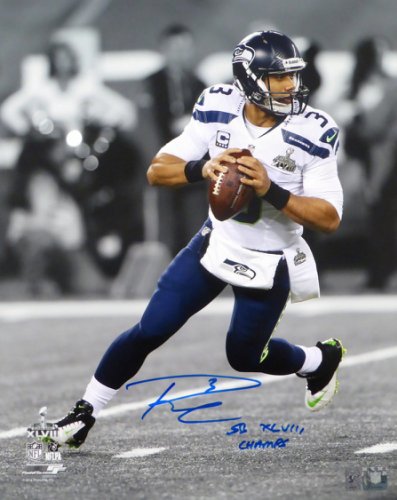 Russell Wilson Signed Seattle Seahawks 36 x 39 Framed Jersey / 7xPro –  Super Sports Center