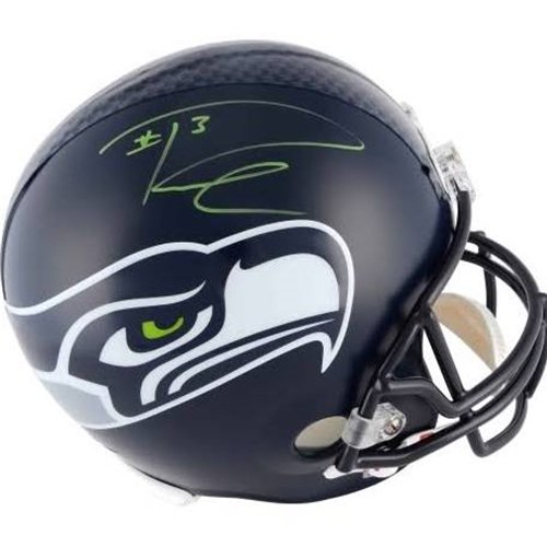 Russell Wilson Autographed Signed Seattle Seahawks Deluxe Full-Size Replica Helmet - Rw Holo