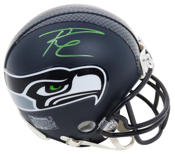 Russell Wilson Autographed Signed Seattle Seahawks Riddell Mini Helmet (Wilson Holo)