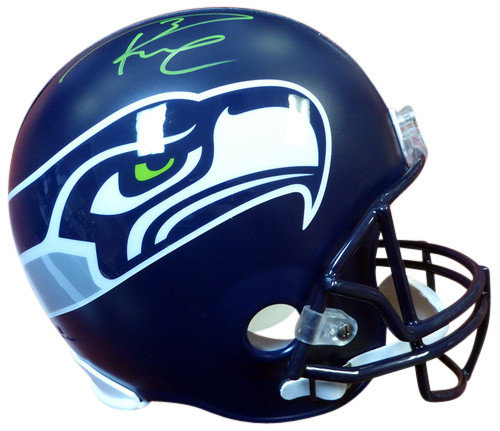 Russell Wilson Autographed Signed Seattle Seahawks Super Bowl Xlviii Full Size Replica Helmet In Green Rw Holo #104263