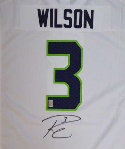 Russell Wilson Autographed Signed Seattle Seahawks White Nike Jersey Size Xxl Rw Holo #105024