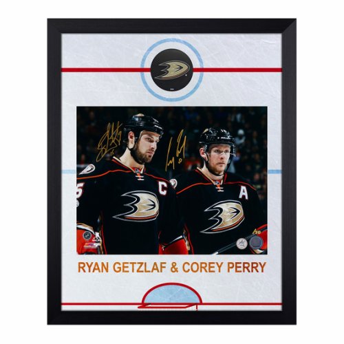 Ryan Getzlaf Anaheim Ducks Autographed 16 x 20 Orange Jersey Skating with Puck Photograph