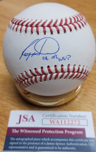 Autographed/Signed Ryan Howard 06 MVP Philadelphia Pinstripe Baseball Jersey  JSA COA at 's Sports Collectibles Store