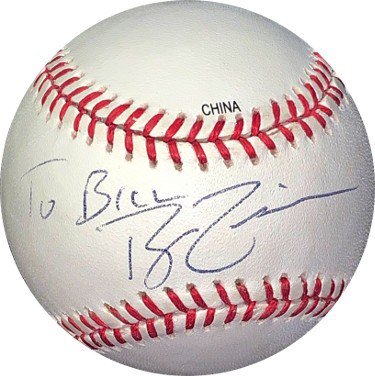 Ryan Zimmerman Autographed Signed Rawlings Official Major League Baseball  To Bill- JSA Hologram #HH18385 (Washington Nationals)