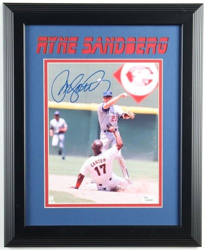 Ryne Sandberg Autographed P/S Cubs Jersey - Beautifully Matted and Framed -  Hand Signed By Sandberg and Certified Authentic by Tristar - Includes  Certificate of Authenticity at 's Sports Collectibles Store