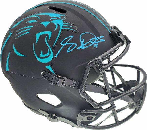 Carolina Panthers Autographed Full Size Helmets Signed Helmets
