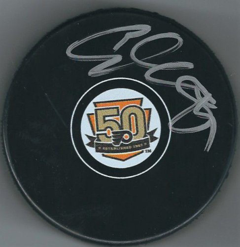 Sam Gagner Autographed Signed Philadelphia Flyers 50Th Anniversary Hockey Puck - Main Line Autographs