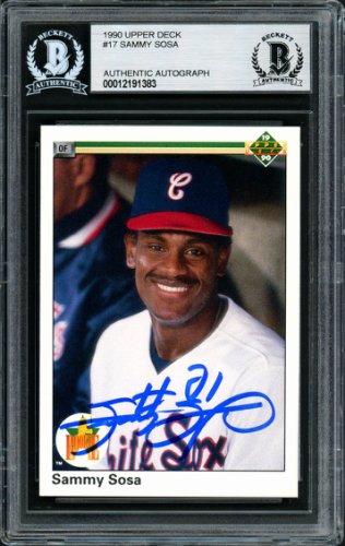 Sammy Sosa Chicago Cubs Fanatics Authentic Autographed Baseball with  Slammin Sammy Inscription