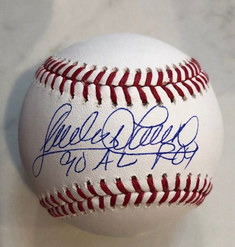 Sandy Alomar Jr Autographed Signed Baseball Bat Cleveland Indians JSA 