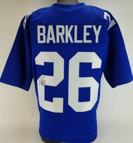 Signed saquon barkley jersey Clearance