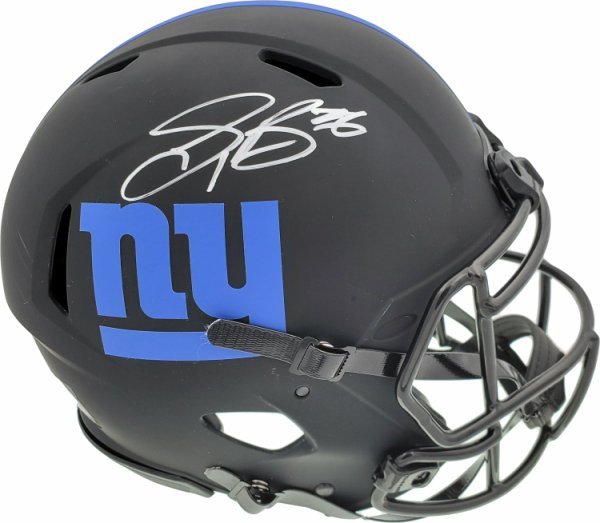 Saquon Barkley New York Giants Autographed Nike Blue Game Jersey -  Autographed NFL Jerseys at 's Sports Collectibles Store