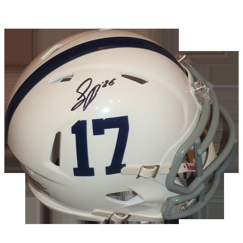 saquon barkley signed penn state helmet