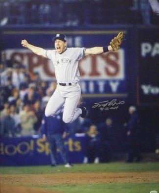 Scott Brosius Autographed Signed New York Yankees 16x20 Photo 98 WS MVP  jumping