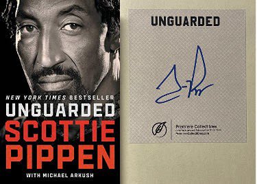 Scottie Pippen Autographed Signed 2021 Unguarded Hardcover Bookplated Edition-COA