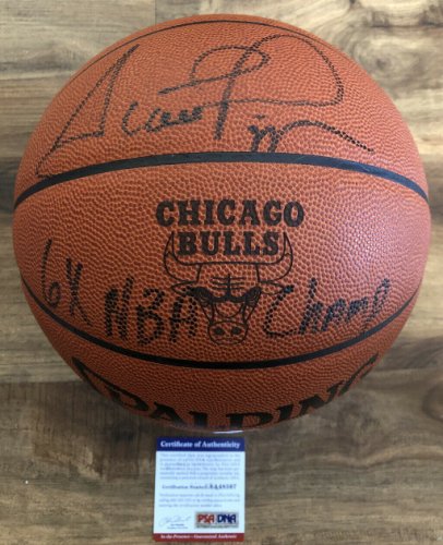 scottie pippen autographed basketball