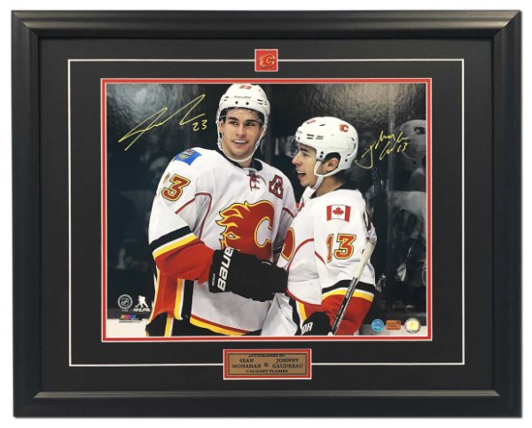 Sean Monahan Signed Calgary Flames Battle Of Alberta 11x14 Photo