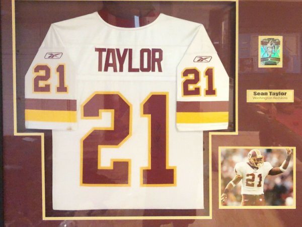 sean taylor signed helmet