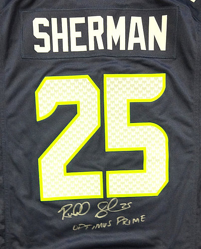 Richard sherman signed jersey clearance