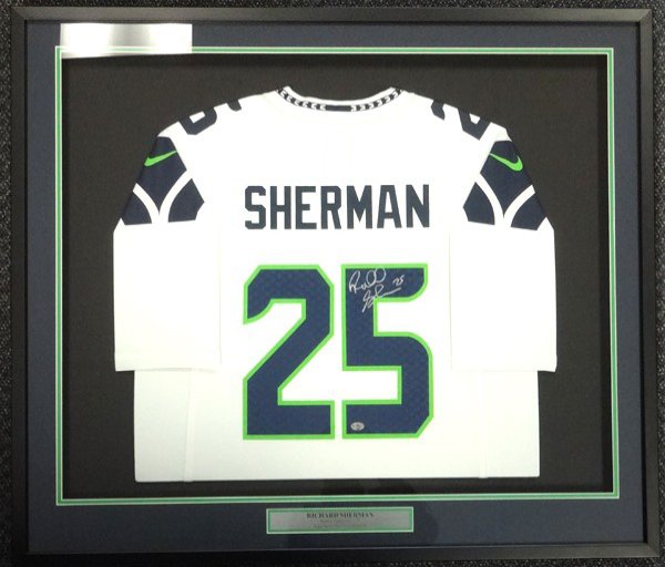 seahawks framed jersey