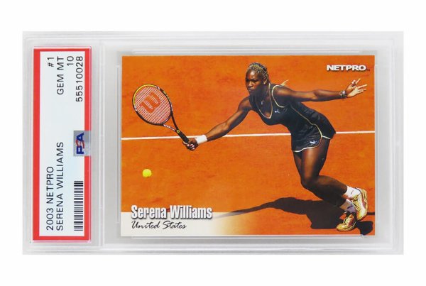 Serena Williams 2003 NetPro Tennis RC Rookie Trading Card #1 - PSA 10 GEM MINT (Low Pop)