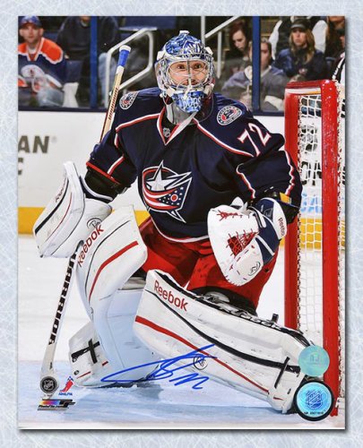 Officially Licensed Columbus Blue Jackets Autographed Sergei Bobrovsky  Jersey
