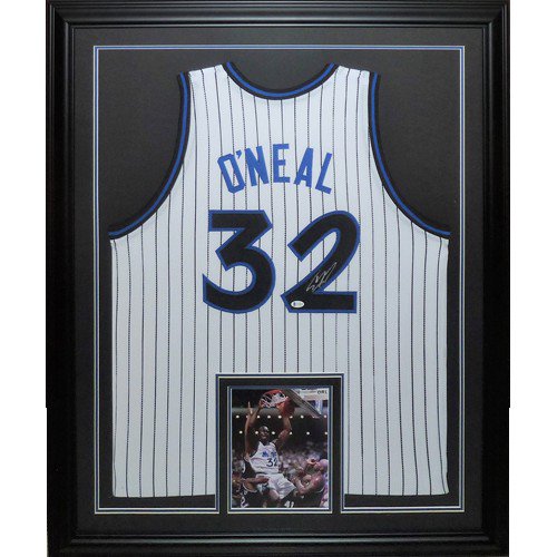 Shaquille O'Neal Autographed Orlando Magic (Black Pinstripe #32