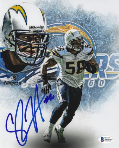 Shawne Merriman Autographed San Diego (Blue #56) Custom Jersey - JSA – Palm  Beach Autographs LLC