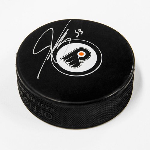 Shayne Gostisbehere Philadelphia Flyers Autographed Signed Autograph Model Hockey Puck