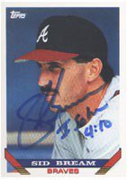 Sid Bream Autographed Atlanta Braves (NLCS Slide) 8x10 Photo w/ The Slide  - JSA