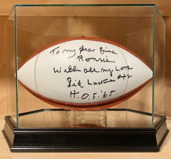 sid luckman autograph