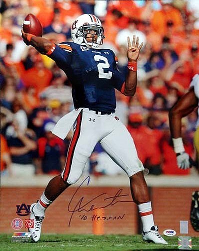 Cam Newton Autographed Football Memorabilia Ncaa Merchandise