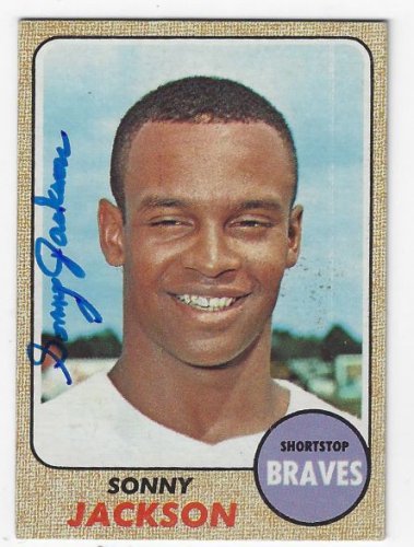 Autographed Sonny Jackson Atlanta Braves 1970 TOPPS card #413