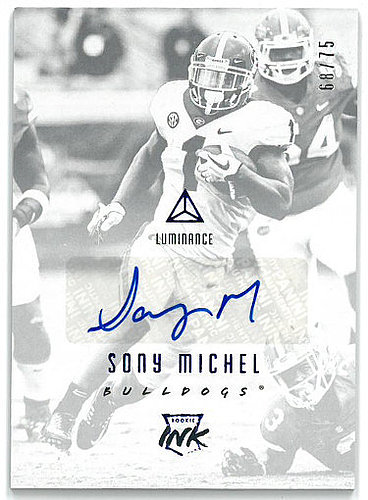 Sony Michel Autographed Signed Memorabilia Georgia Bulldogs 2018