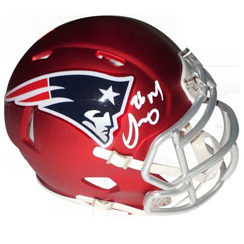 Autographed New England Patriots Mini Helmets Signed Mini Helmets