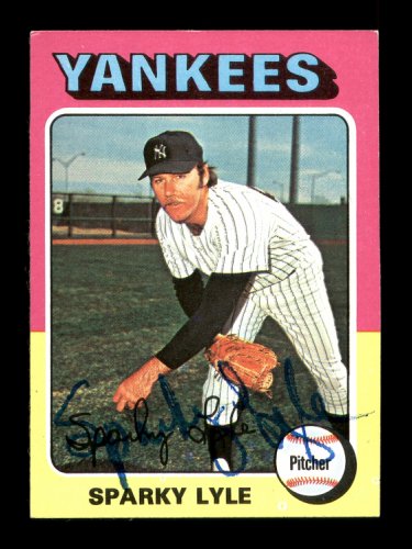 sparky lyle signed baseball