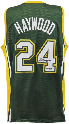 Spencer Haywood Autographed Signed Green Throwback Custom Basketball Jersey w/HOF'15