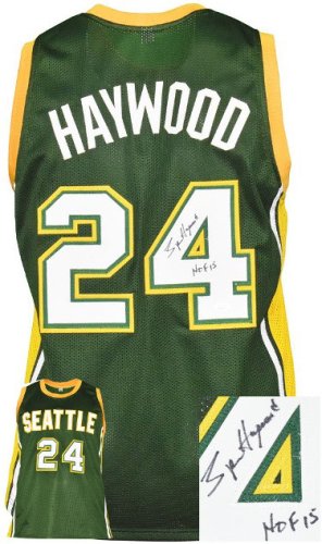 Spencer Haywood Autographed Signed Seattle Green Custom Stitched Pro Basketball Jersey HOF 15 (XL)  " JSA Witnessed