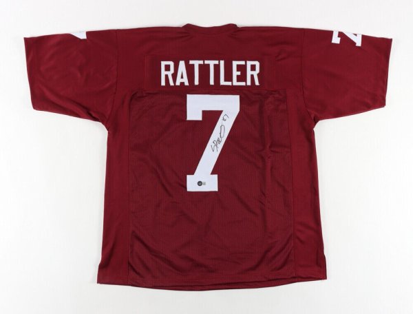 Spencer Rattler Autographed Signed Oklahoma Sooners Jersey (Beckett Holo) 2021 Sophmore Qb