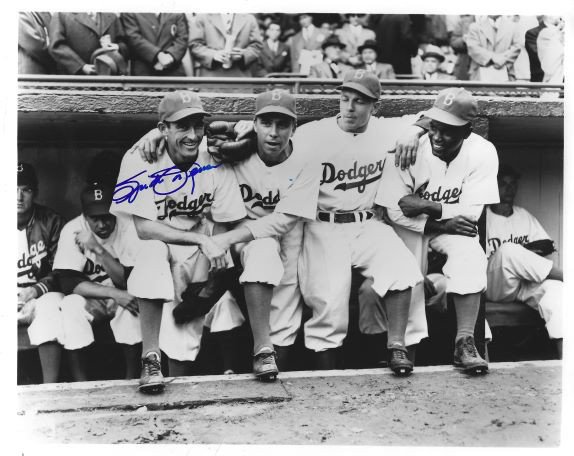 John Spider Jorgensen Brooklyn Dodgers 1947-50 Signed
