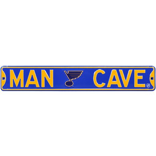 St. Louis Blues Man Cave Authentic Street Sign