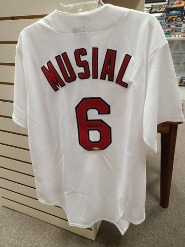 stan musial signed jersey