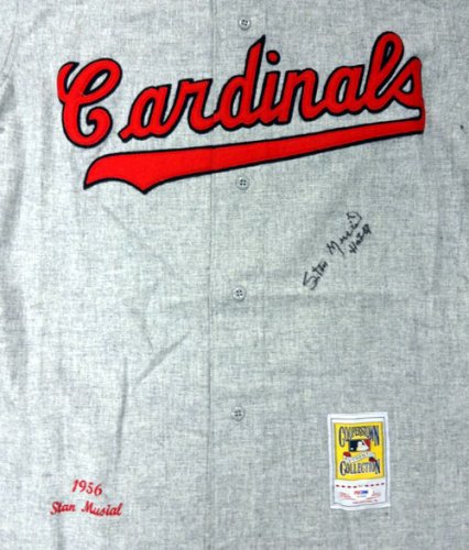 St. Louis Cardinals Walker Cooper Autographed Gray Jersey PSA/DNA