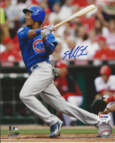 AUTOGRAPHED STARLIN CASTRO & DARWIN BARNEY 8X10 Chicago Cubs Photo