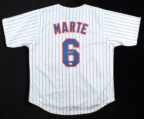 Starling Marte Signed New York Mets Jersey All Star Superstar Beckett
