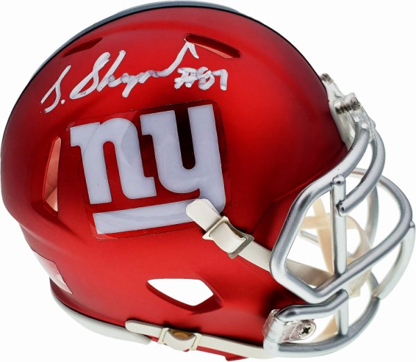Autographed New York Giants Mini Helmets Signed Mini Helmets